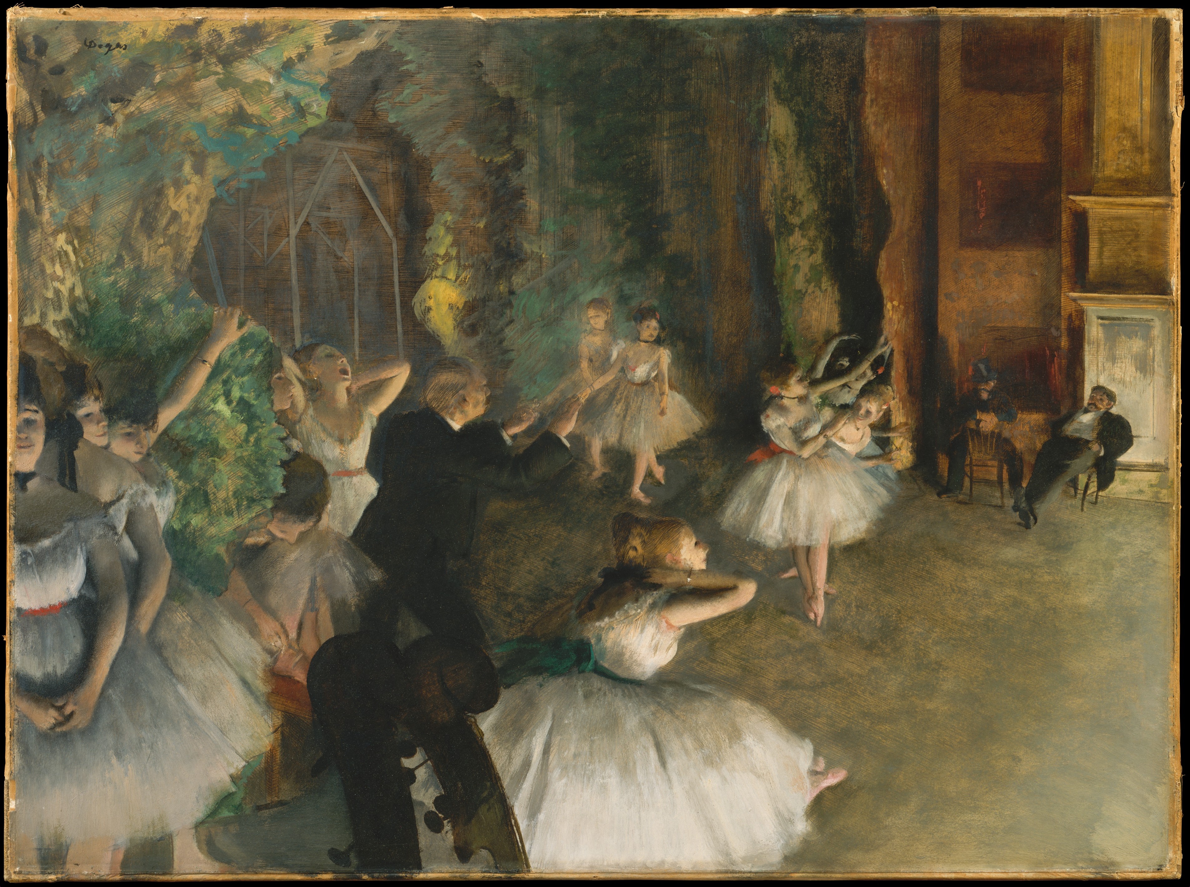 Edgar Degas, The Rehearsal of the Ballet Onstage