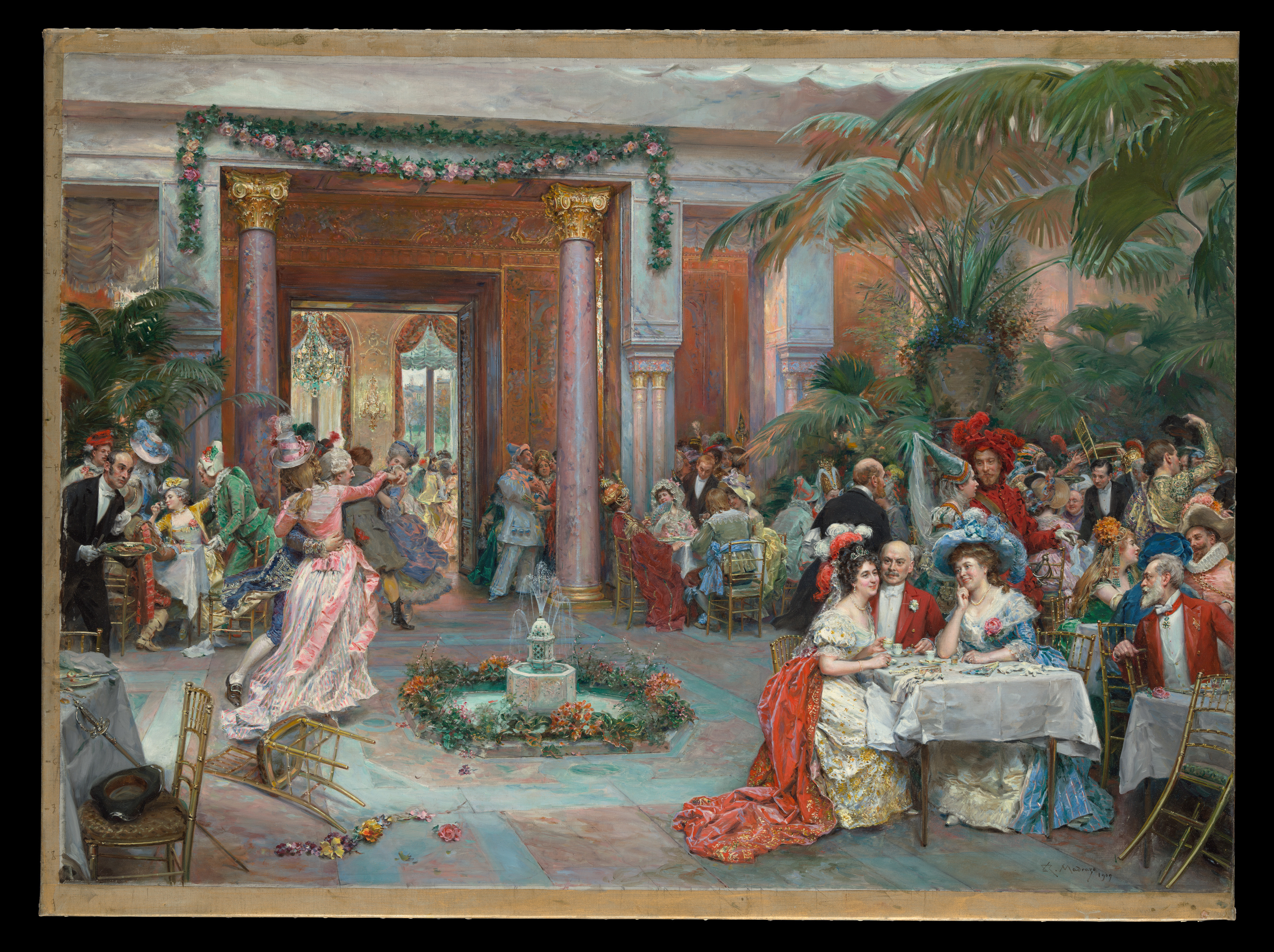 Raimundo de Madrazo y Garreta, Masquerade Ball at the Ritz Hotel, Paris