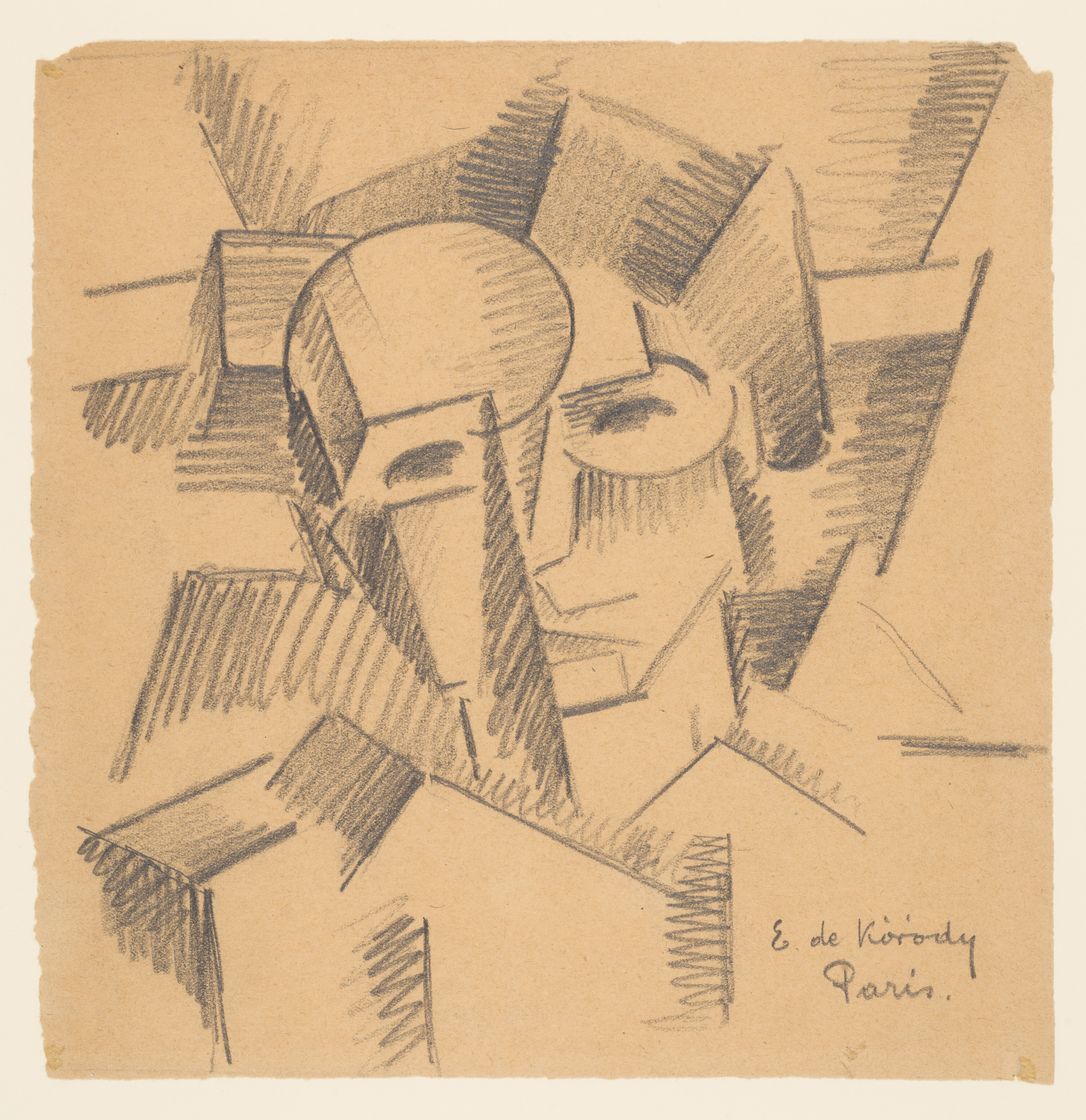 Elemér de Kóródy, Cubist Study of A Head