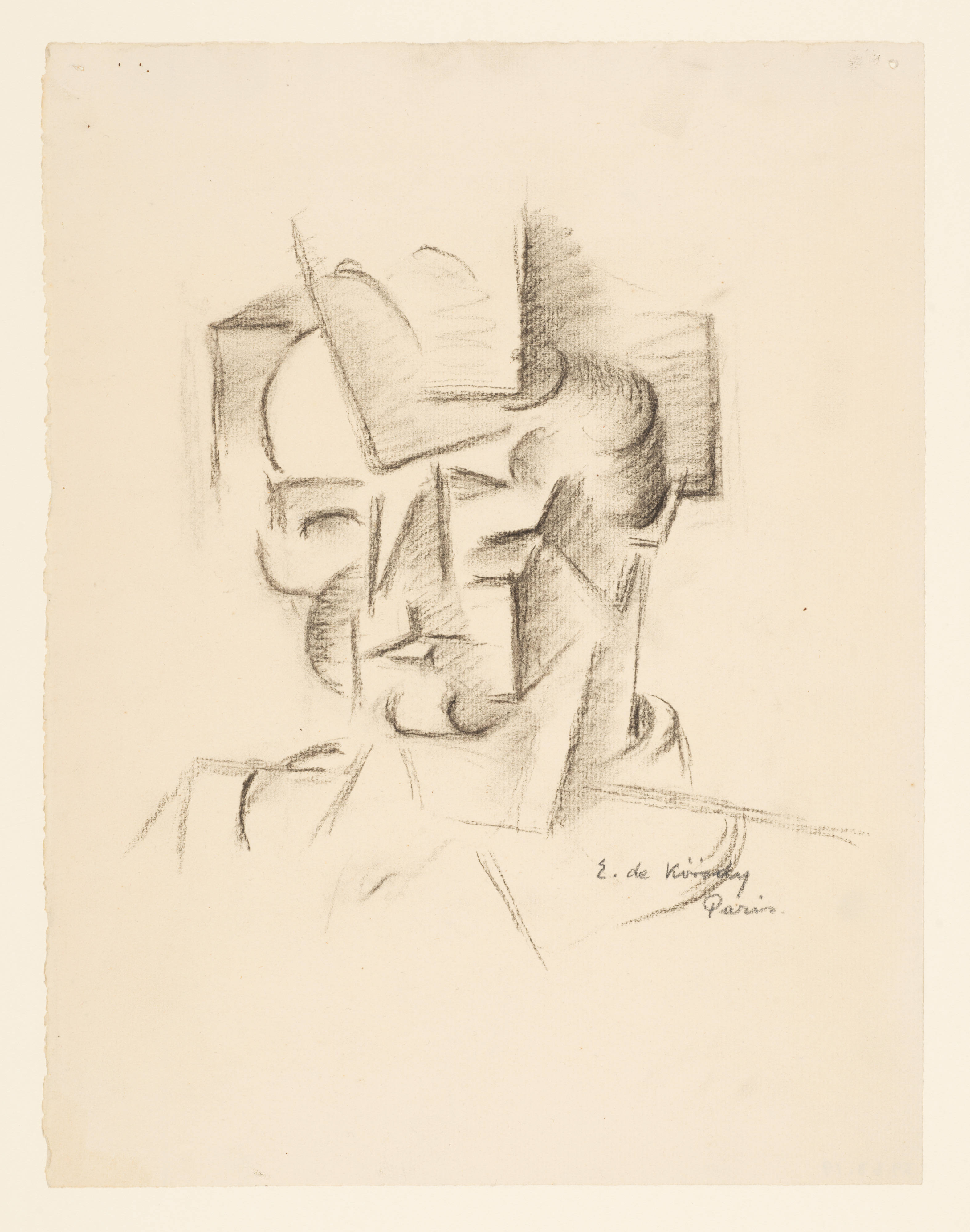 Elemér de Kóródy, Cubist Study of a Head